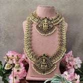 Vriksham Lakshmi coin and Pendant Temple Bridal Set-G18661